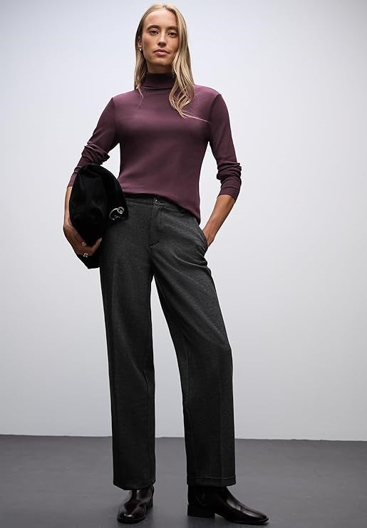 LTD QR basic rib roll neck shi