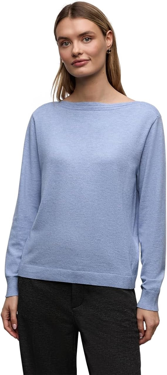basic sweater u-boat – Frosted Blue Melange #farbe_frosted-blue-melange