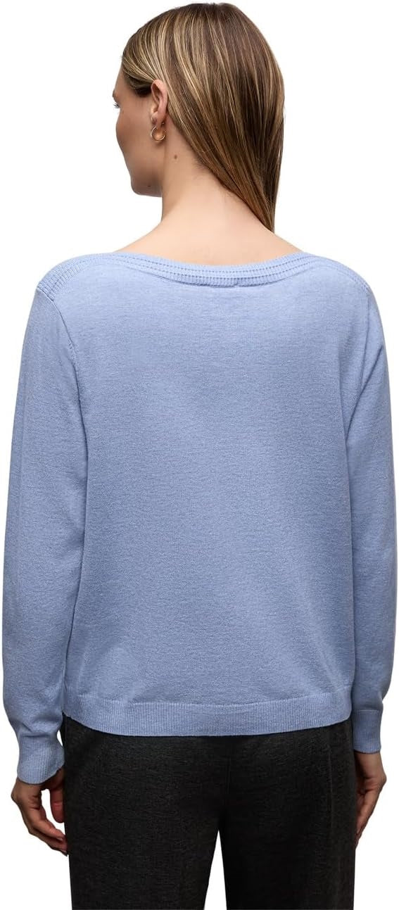 basic sweater u-boat – Frosted Blue Melange 