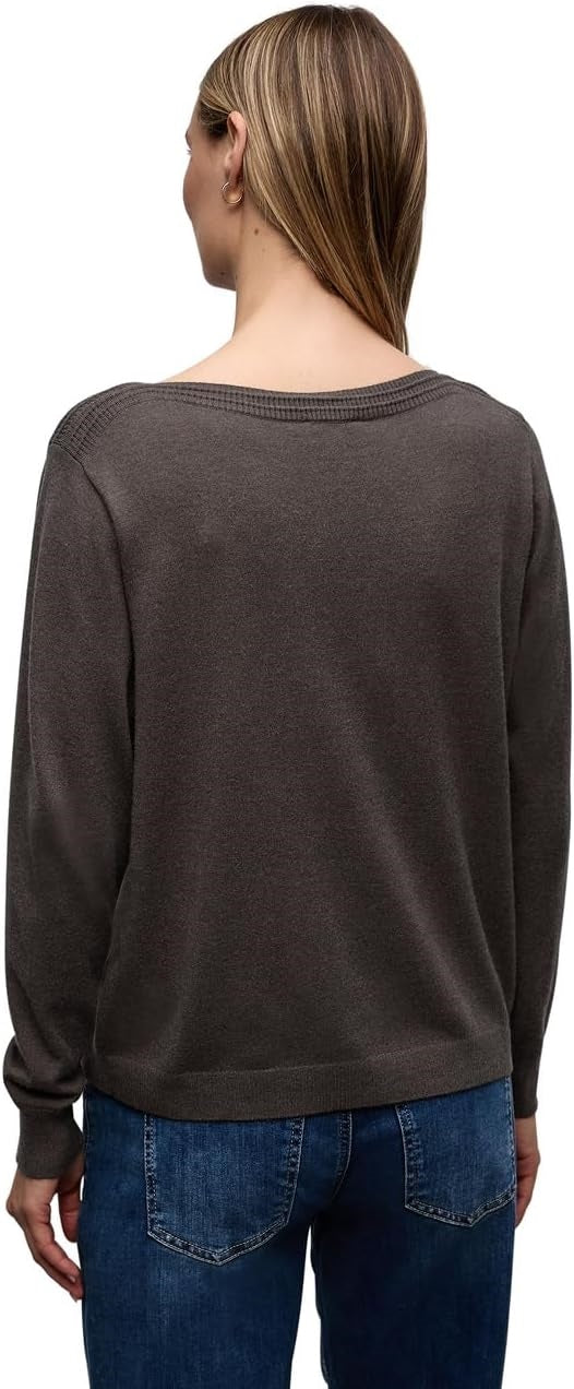 basic sweater u-boat – Rustic Brown Melange 