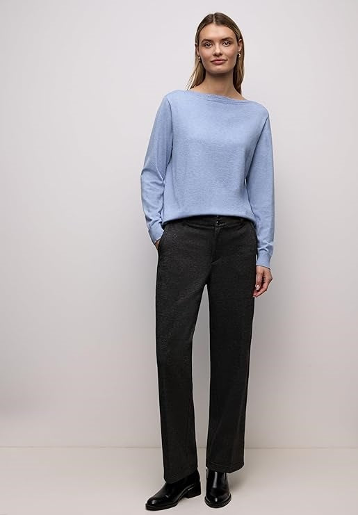 basic sweater u-boat – Frosted Blue Melange 