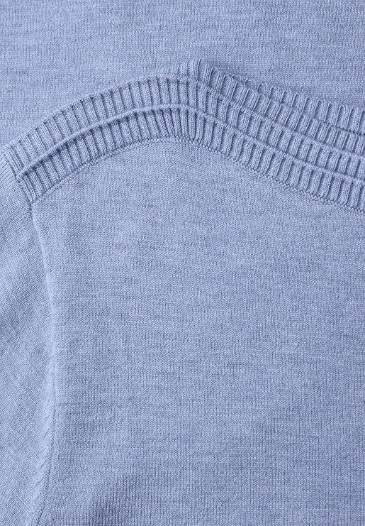 basic sweater u-boat – Frosted Blue Melange 