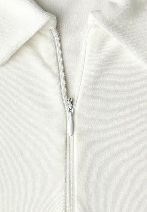 LTD QR basic polo shirt w.zipp – Off White 