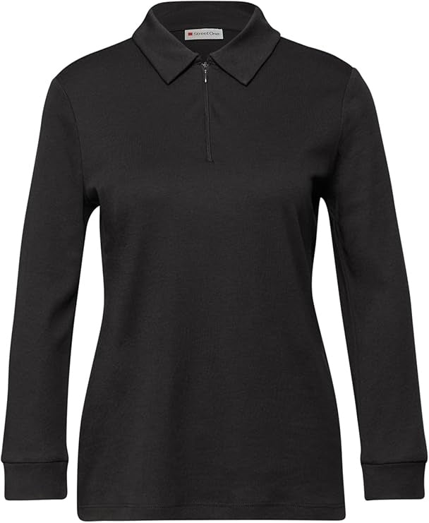 LTD QR basic polo shirt w.zipp – Darkest Brown 