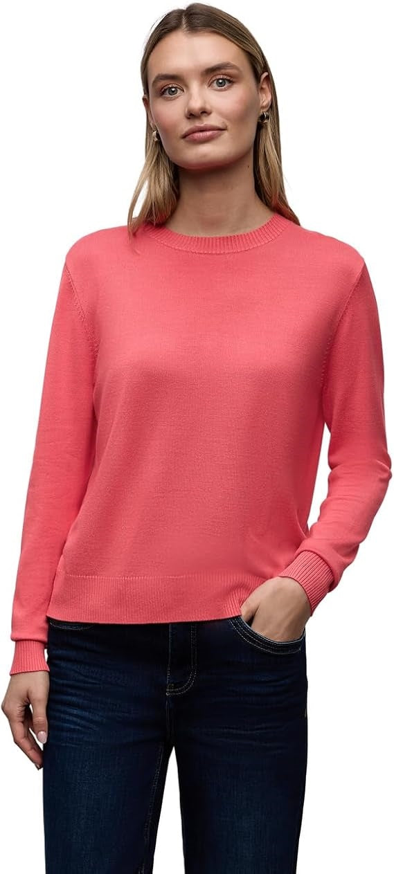 LTD QR_basic sweater – Striking Coral 