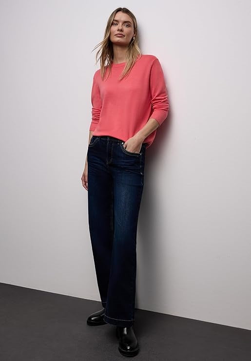LTD QR_basic sweater – Striking Coral 