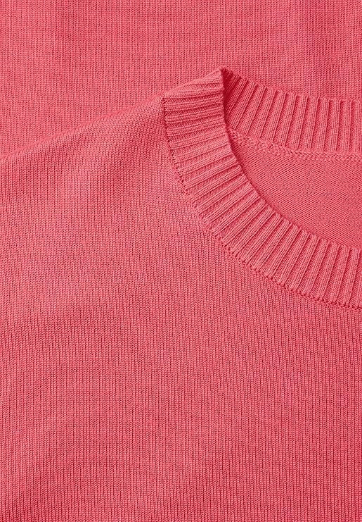 LTD QR_basic sweater – Striking Coral 