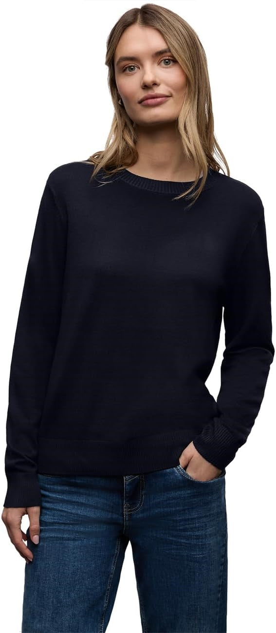 LTD QR_basic sweater – Deep Blue 