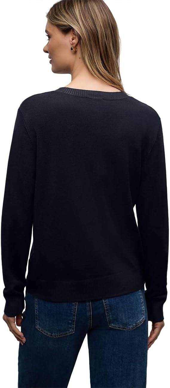 LTD QR_basic sweater – Deep Blue 