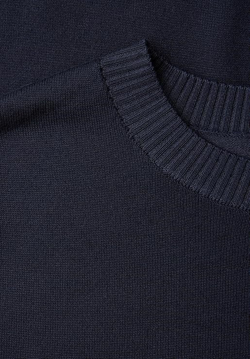 LTD QR_basic sweater – Deep Blue 
