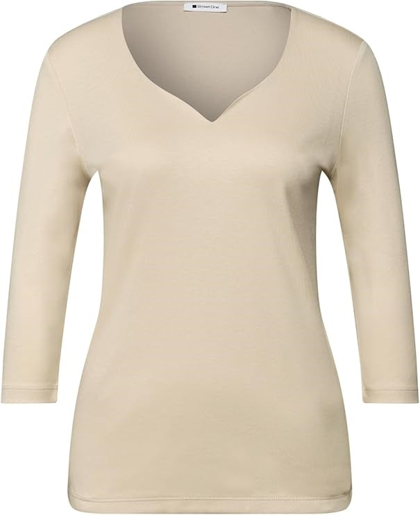 LTD QR Style heart neck Ada 3/ – Cotton Beige 