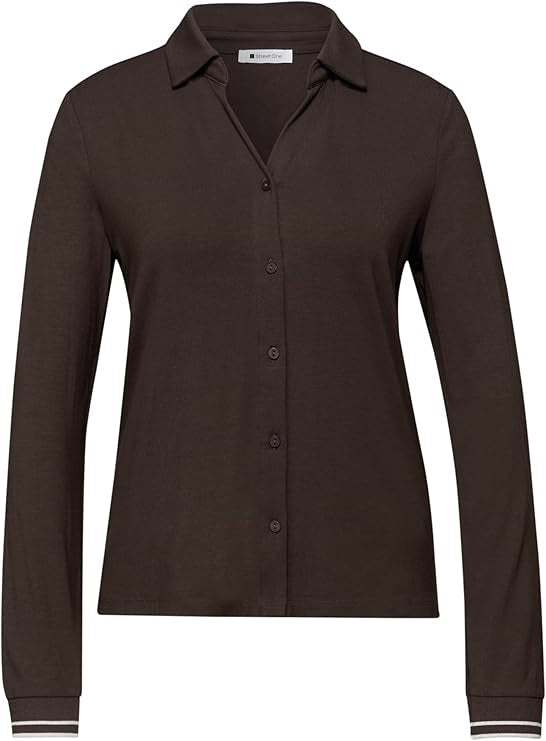 jersey blouse w.striped cuffs – Molten Earth 