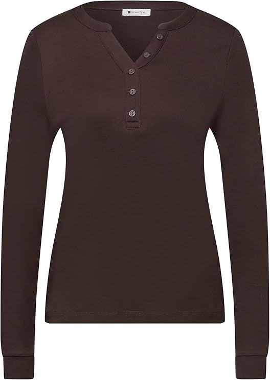 interlock button panel shirt