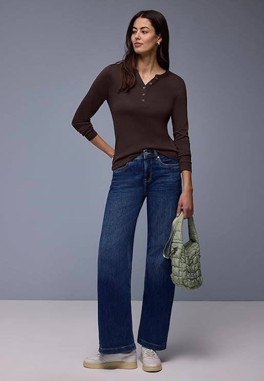 interlock button panel shirt