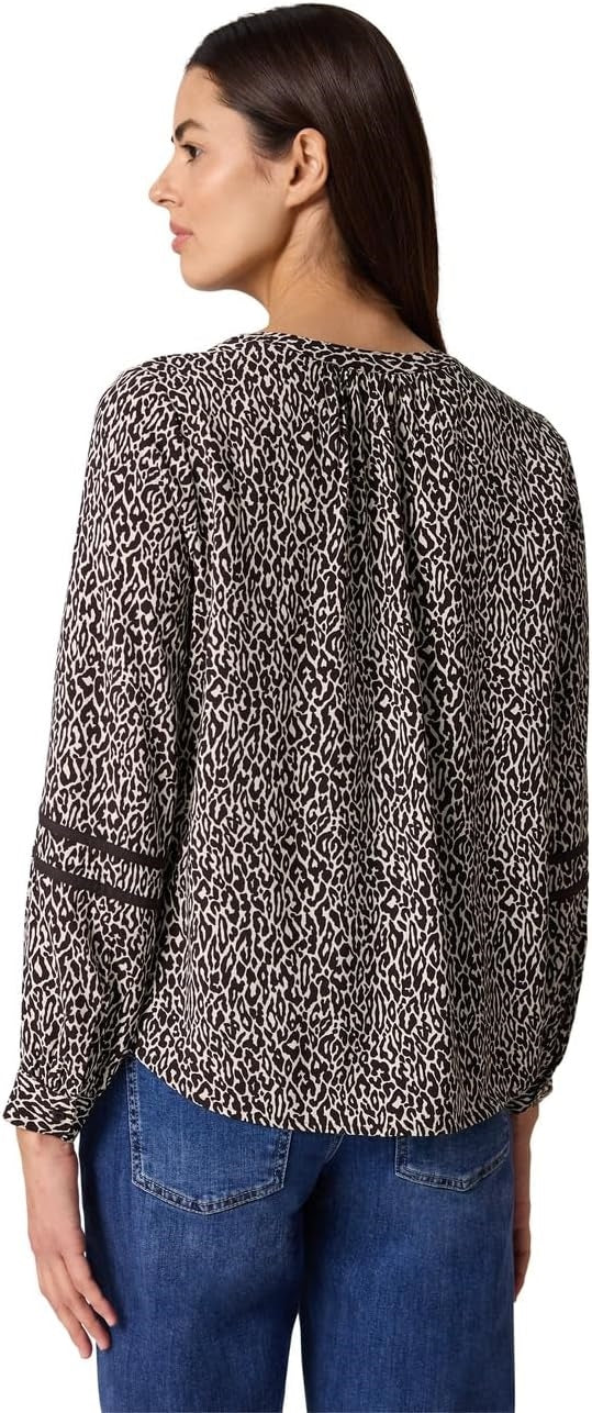 Tunic blouse w piping details