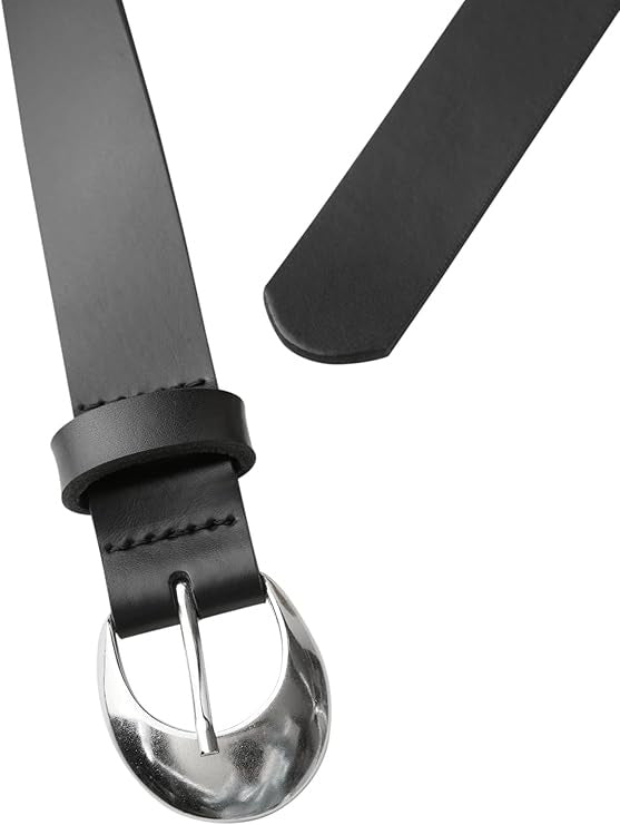 OP_Structured Leather Belt – Black 