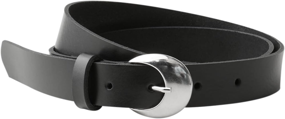 OP_Structured Leather Belt – Black 