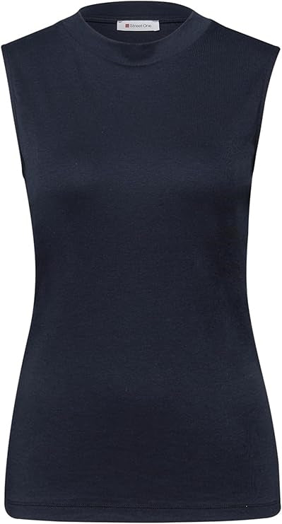 LTD QR basic turtle neck top – Shadowed Navy 