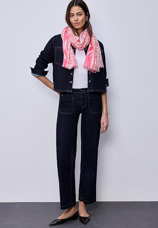 OP_Printed Textured Longscarf – Pink 