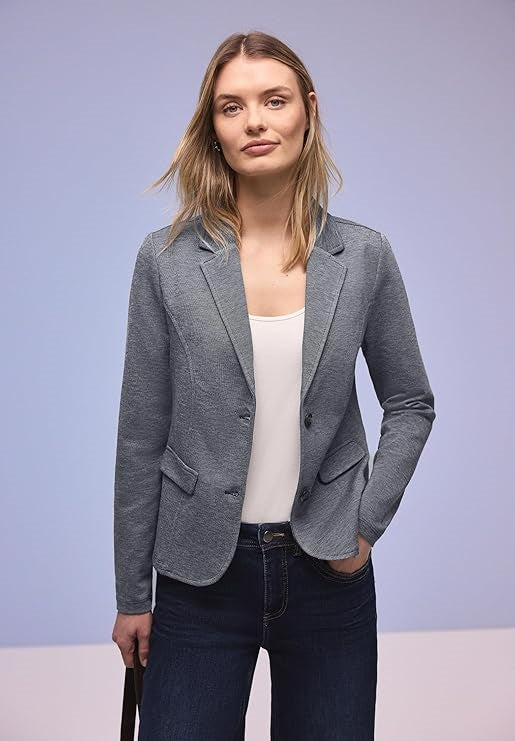 QR Basic Blazer – Shadowed Navy 
