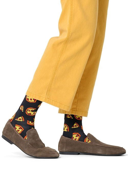 Pixelated Pizza Sock