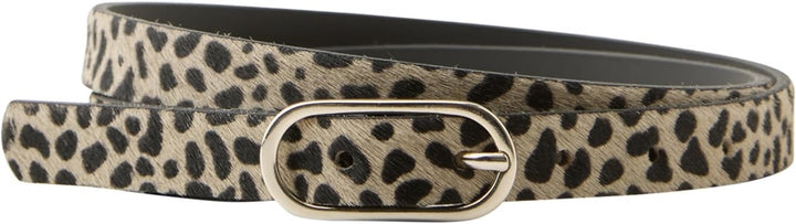 OP_Thin Leo Belt with Fur Leat