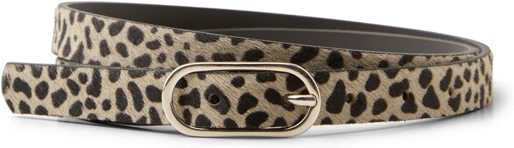OP_Thin Leo Belt with Fur Leat – Black 