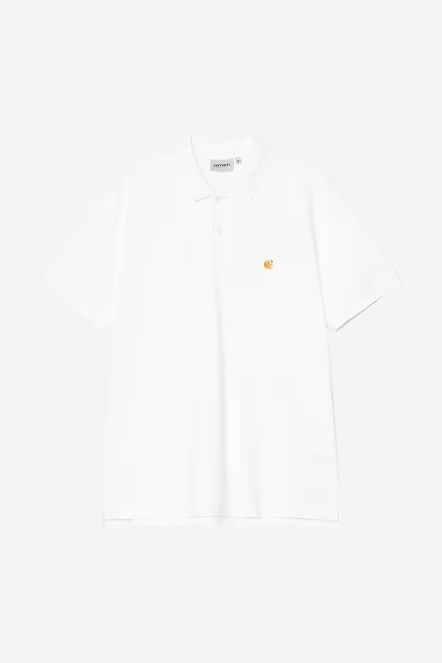 Chase Pique Polo White/Gold