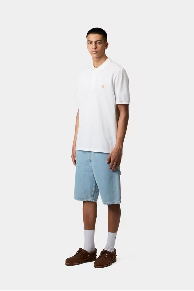 Chase Pique Polo White/Gold