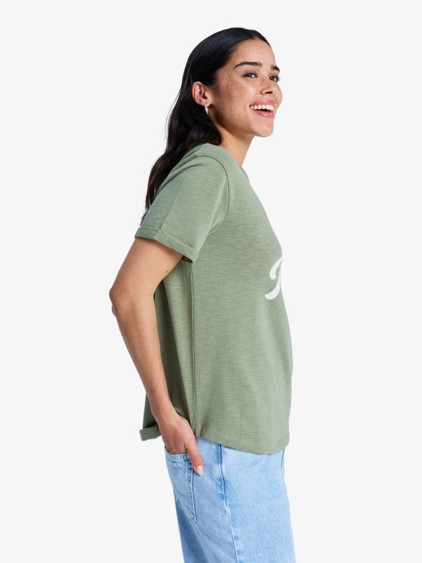 Oceanwave Regular Slub Oil Green