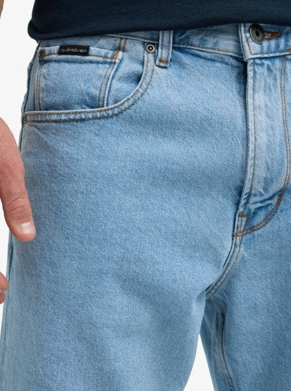 Regular Denim Short Indigo Light