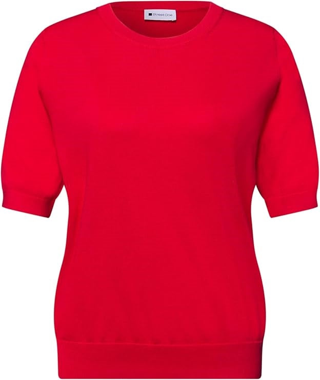 LTD_QR_short sleeve sweater – Salsa Red 
