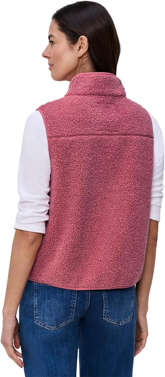 Short Teddy Vest w. Stand-Up C – Desert Berry 