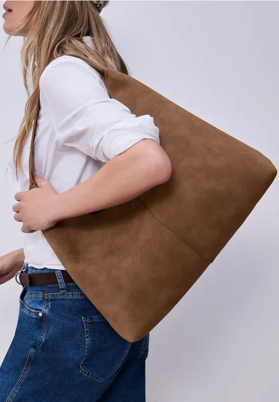 OP_ Velour Shopper Bag