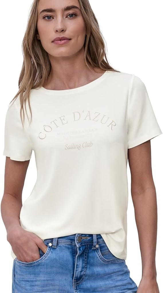 LTD QR wording print shirt – Off White 