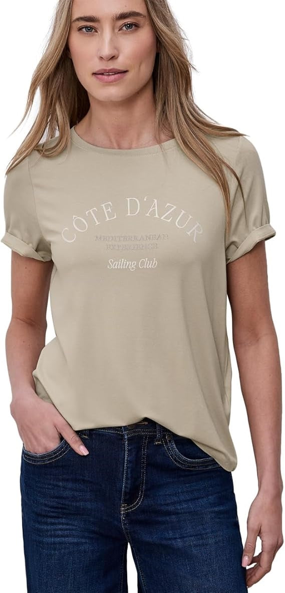LTD QR wording print shirt – Cobble Stone 