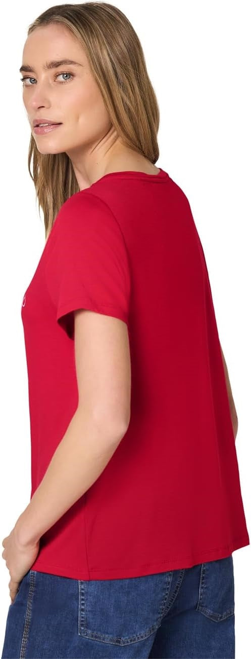 LTD QR wording print shirt – Salsa Red 