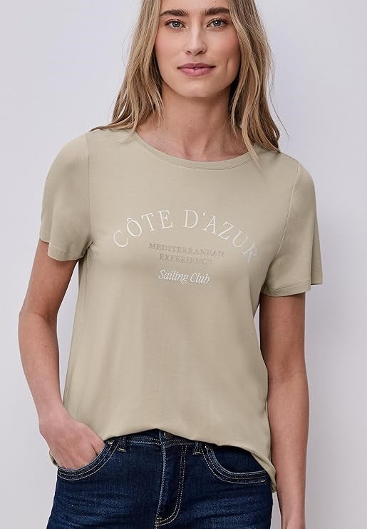 LTD QR wording print shirt – Cobble Stone 