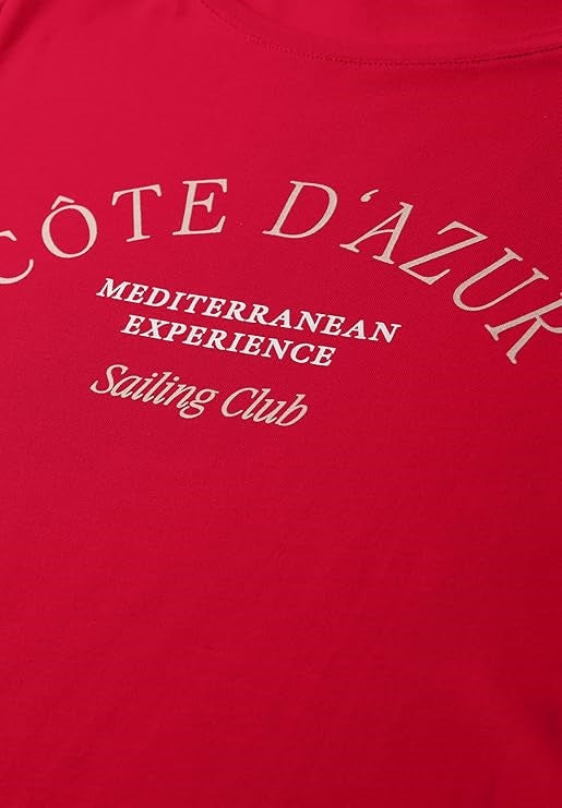 LTD QR wording print shirt – Salsa Red 