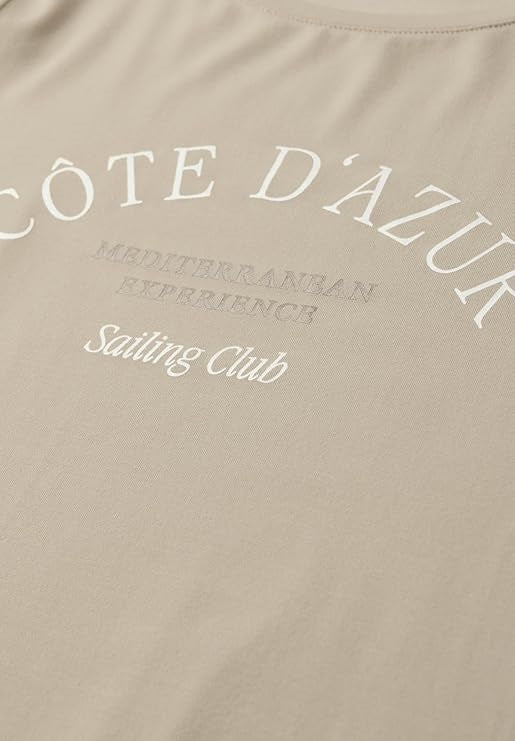 LTD QR wording print shirt – Cobble Stone 
