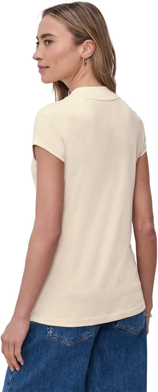QR basic turtle neck shirt – Smoke Beige 
