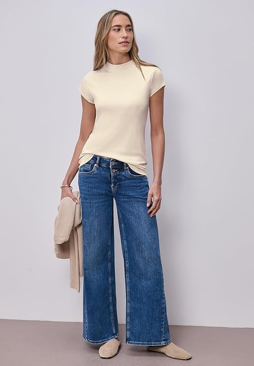QR basic turtle neck shirt – Smoke Beige 