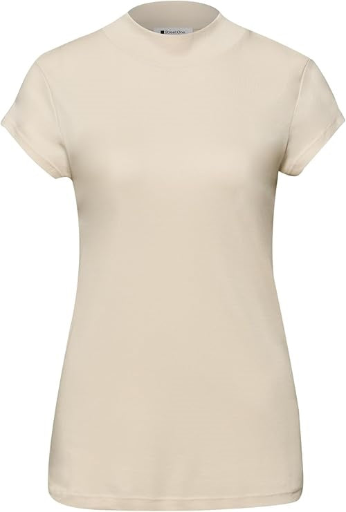 QR basic turtle neck shirt – Smoke Beige 
