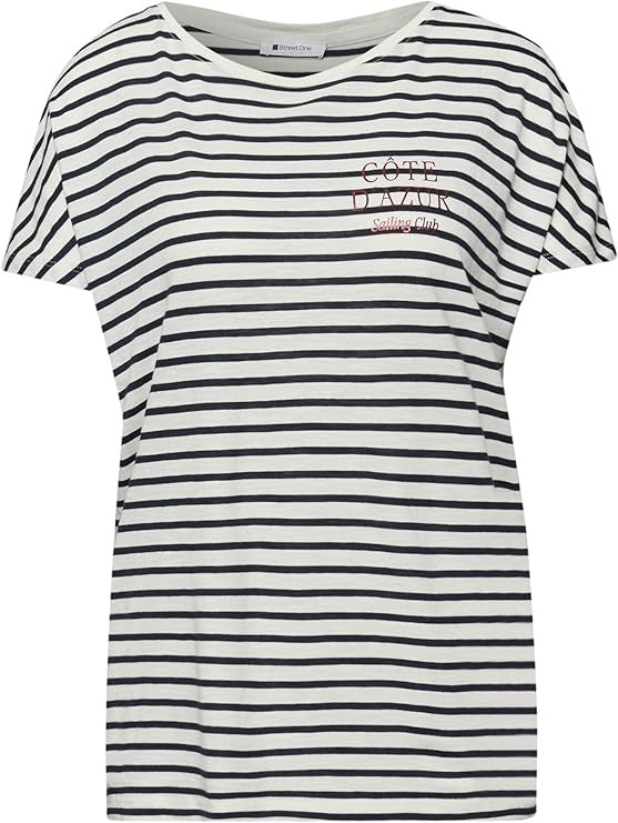 striped shirt w.chest print