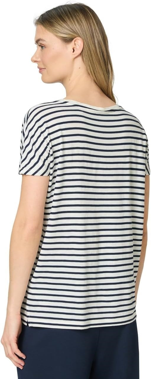 striped shirt w.chest print – Shadowed Navy 