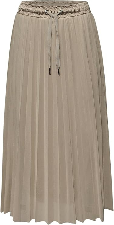 Mesh Plisse jog skirt_solid