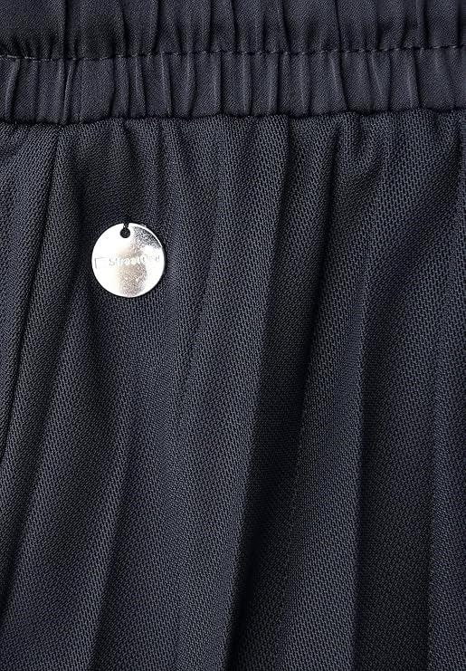 Mesh Plisse jog skirt_solid – Shadowed Navy 