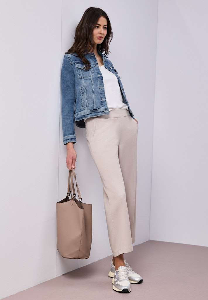 QR Style Jacket,mid blue washe