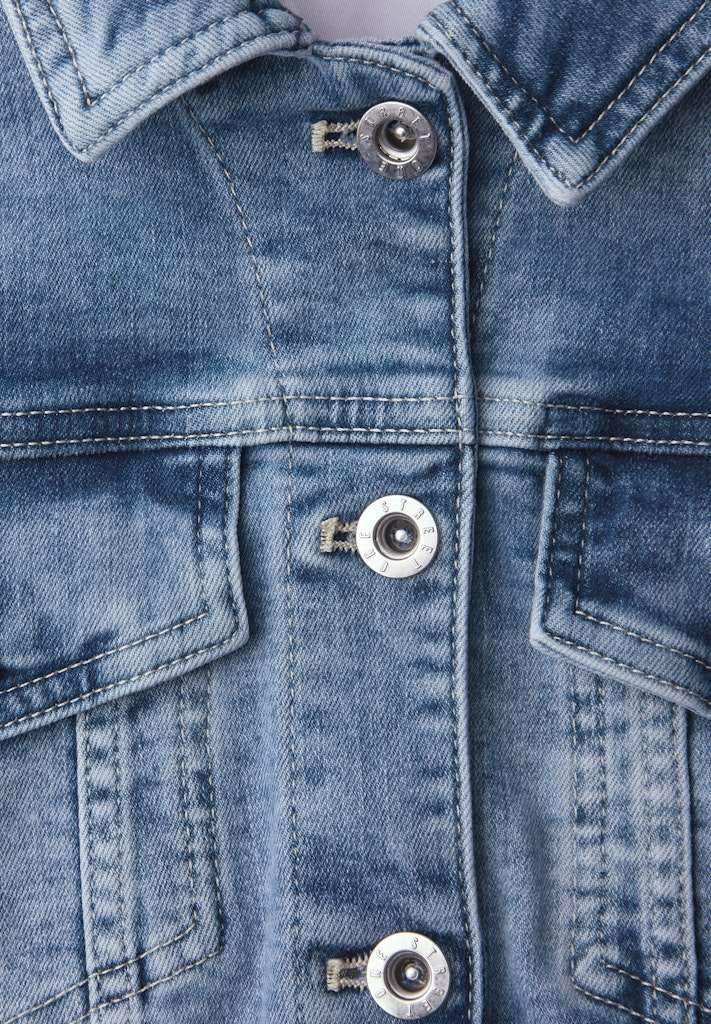 QR Style Jacket,mid blue washe