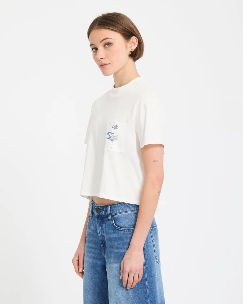 Pocket Dial Tee Vintage White